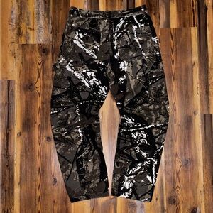 RSQ Black & Olive Camouflage Cargo Pants